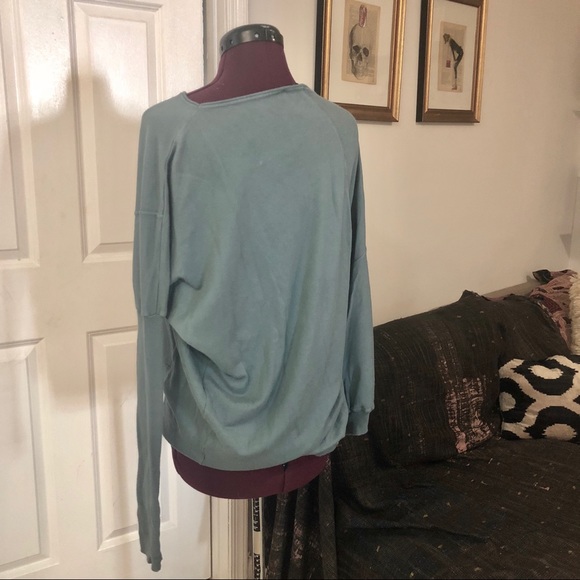 so allure - asymmetric sweatshirt - petroleum - Picture 2 of 4